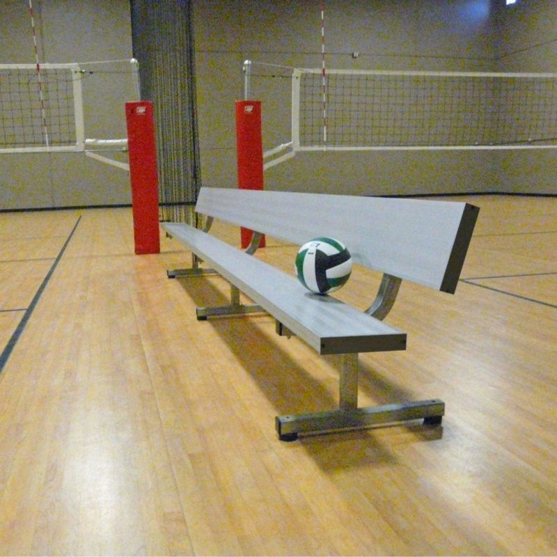 21 Foot Aluminum Player Bench With Back