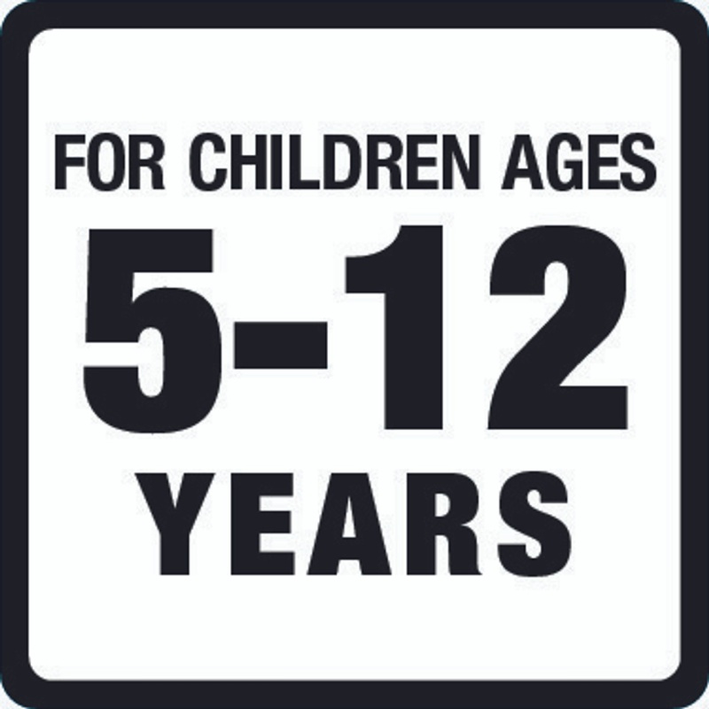 Age Group 5-12 Years Warning Label