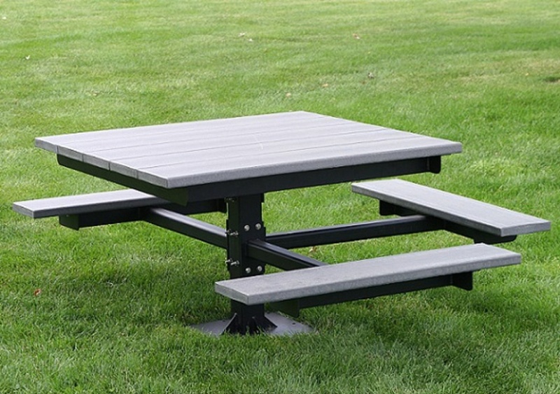 48" 3 Seat Accessible T-Table