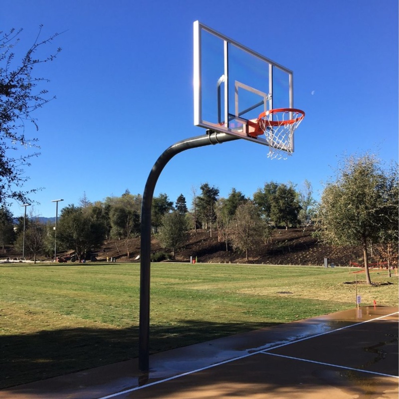 42'' x 72'' Acrylic Heavy Duty Gooseneck Basketball Package