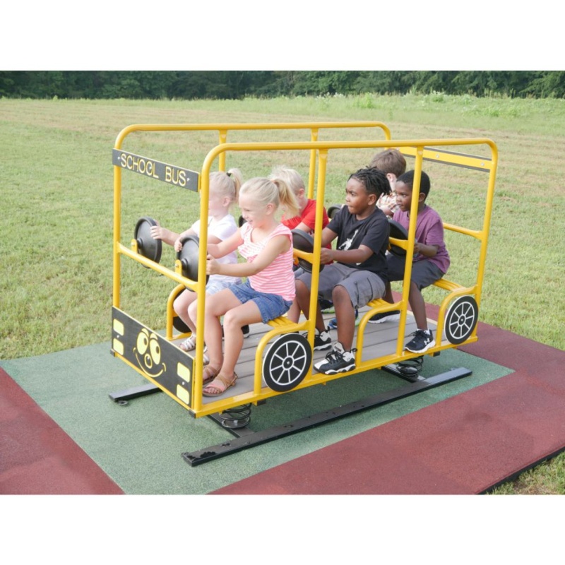 Happy Time School Bus 6 Seater Spring Rider Vehicle