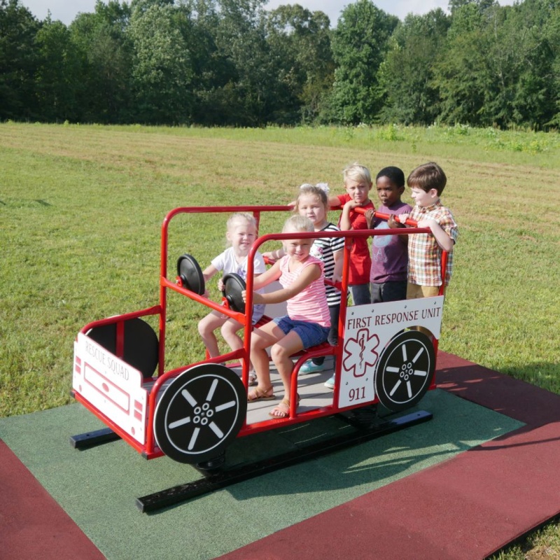 911 Rescue Truck Spring Rider Vehicle