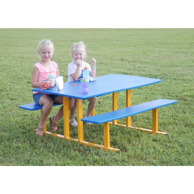 Preschool Picnic Table With HDPE Plastic Top