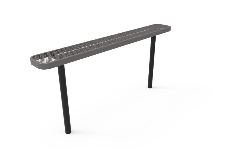 6' Expanded Metal Bench Without Back