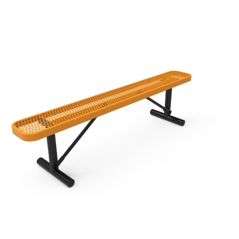 8' Expanded Metal Bench Without Back