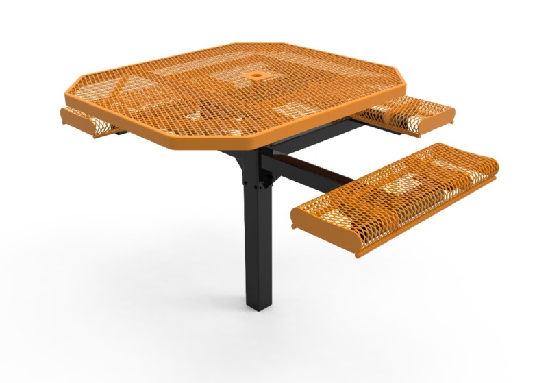 46" Octagon 3 Seat ADA Pedestal Picnic Table