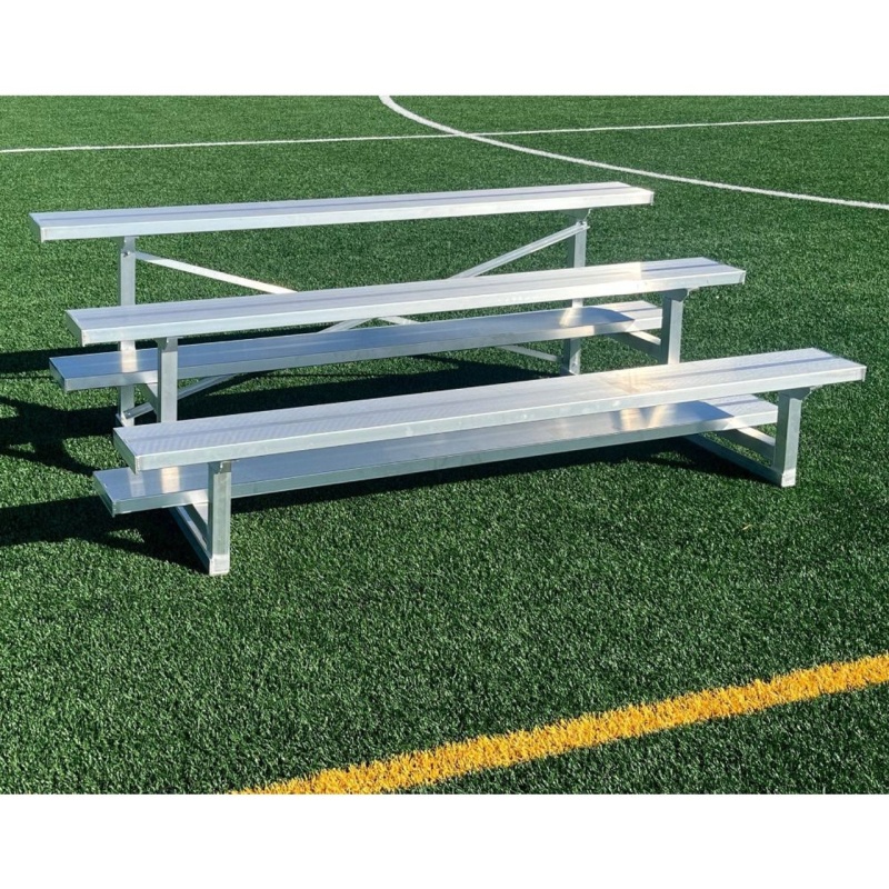 3 Row 15 Seat Aluminum Bleacher | 7.5' Length
