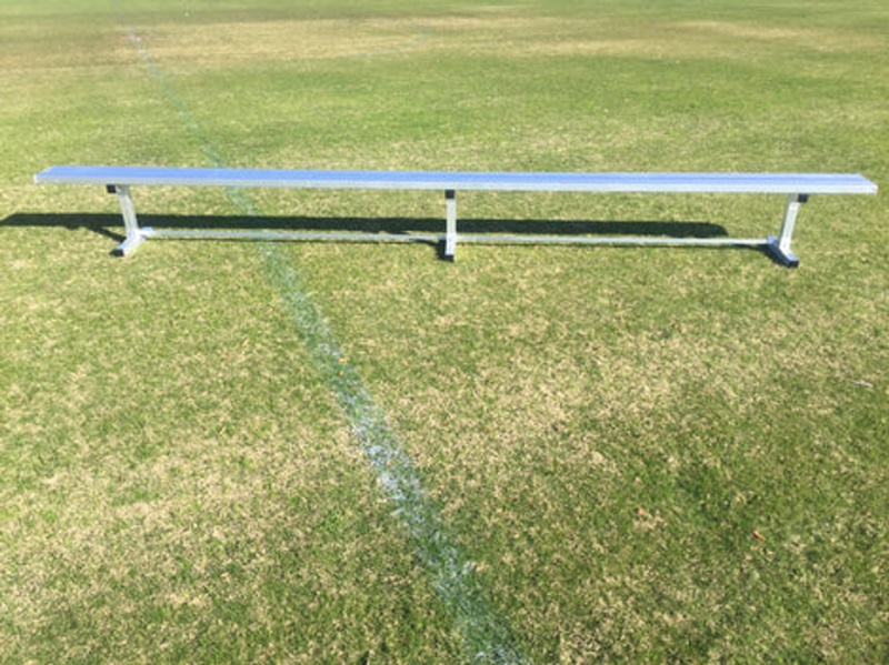 15' Aluminum Bench No Back - 3 Legs - Portable