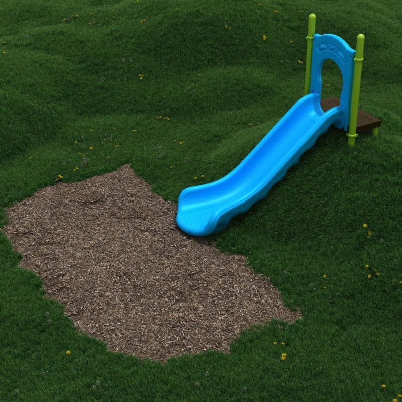 9 Ft Bed Length Single Straight Embankment Slide
