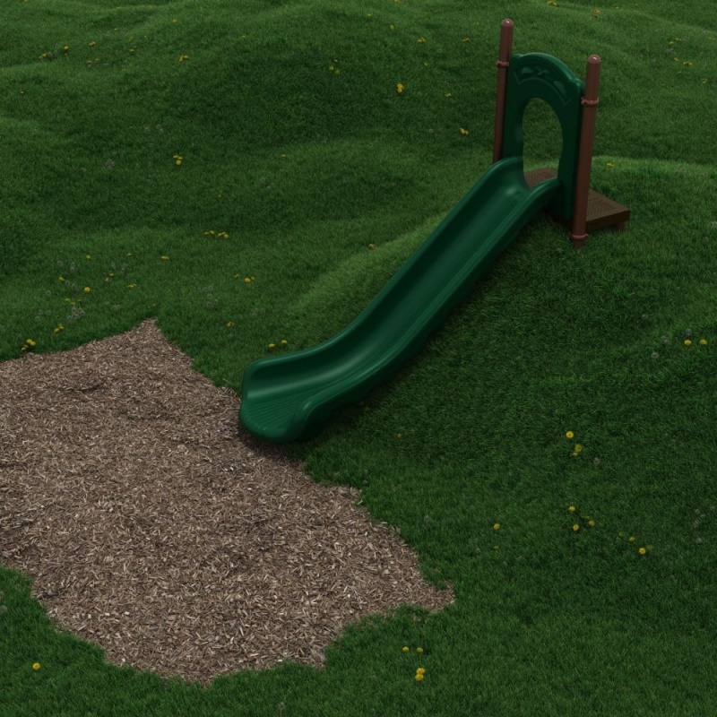 10.5 Ft Bed Length Single Straight Embankment Slide