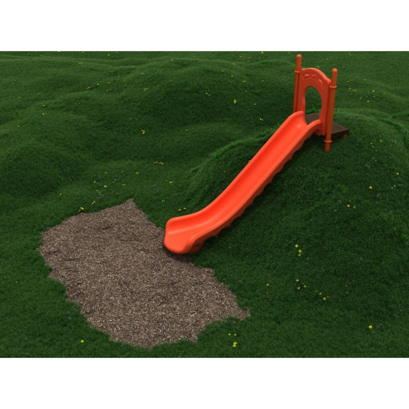 12 Ft Bed Length Single Straight Embankment Slide - 6 Foot Height