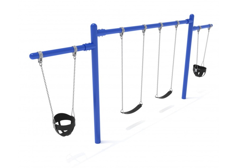 7/8 Feet High Elite Cantilever Swing - 1 Bay 2 Cantilevers