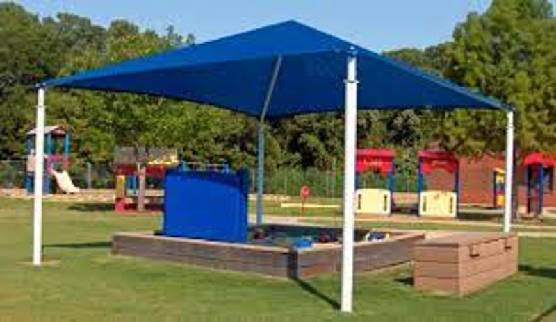 12X12x8 Square Four Post Hip Shade