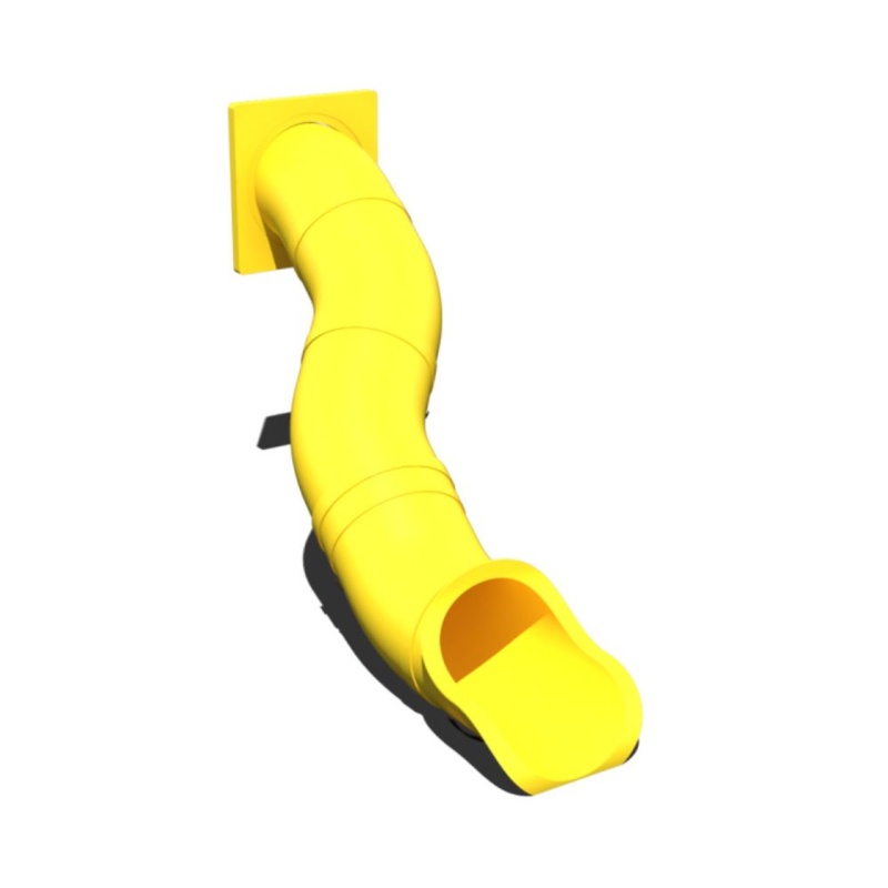 7' Deck Height - 30" Diameter - Snake Right Tube Slide