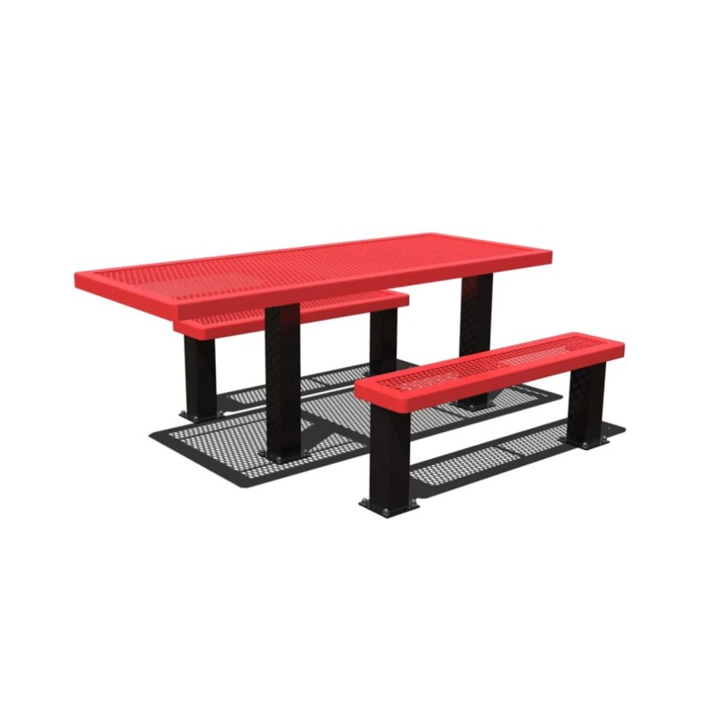 6' Regal Accessible 4-4 Table with 2 Unattached Seats
