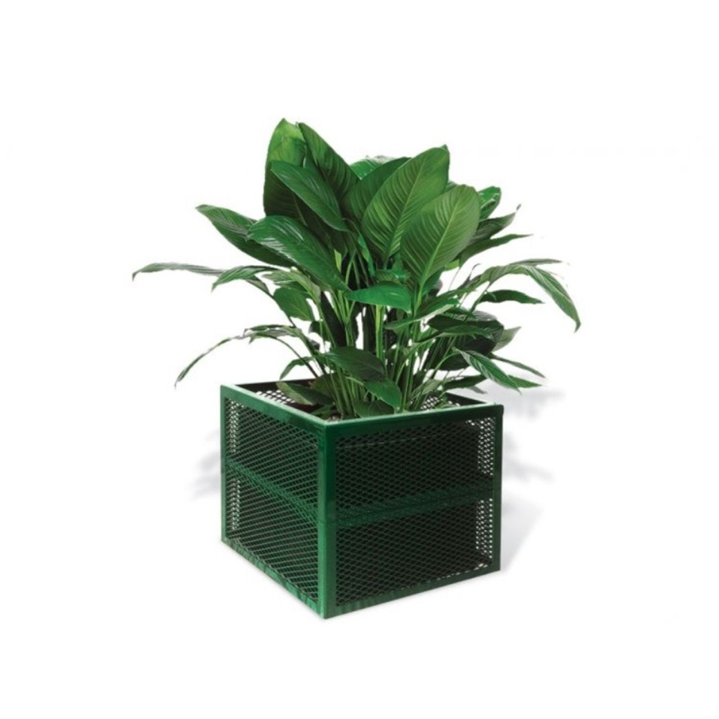 24" Square Expanded Metal Diamond Planter