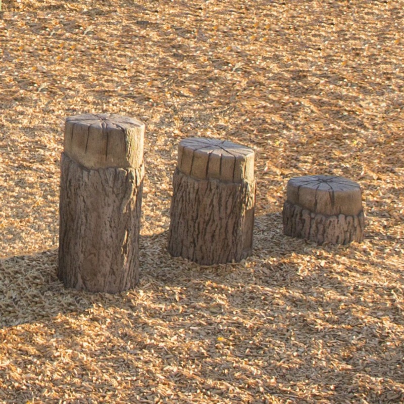 Tree Stumps - Set Of 3 Playground Steppers